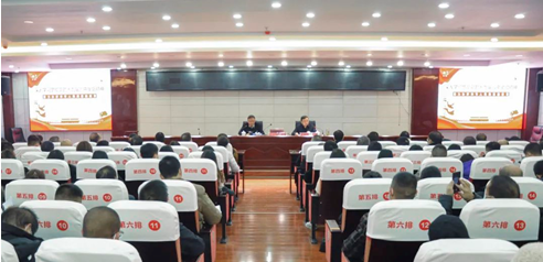 市委宣講組成員、畢節(jié)幼兒師范高等?？茖W校黨委書記石承鈞赴我院開展十九屆六中全會精神宣講