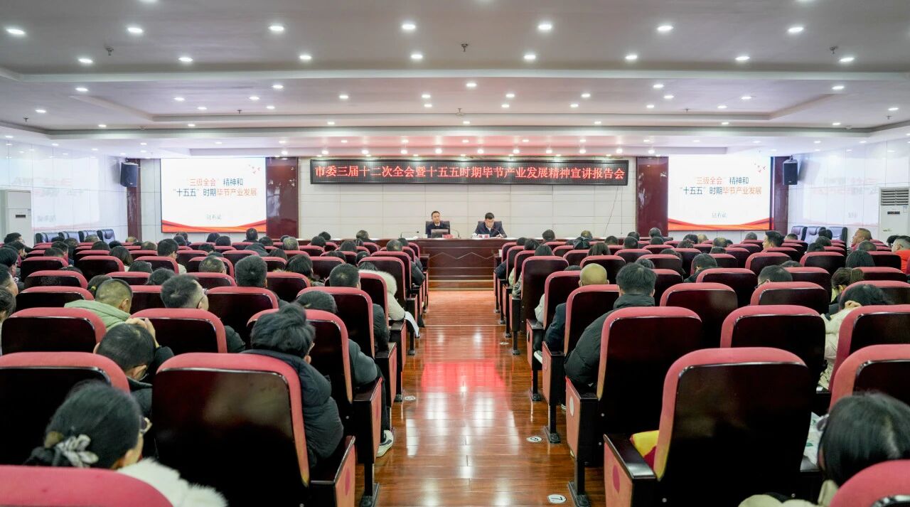            市委副秘書(shū)長(zhǎng)、市委政研室主任陸有斌為我院教職工作市委三屆十二次全會(huì)暨“十五五”時(shí)期畢節(jié)產(chǎn)業(yè)發(fā)展精神宣講